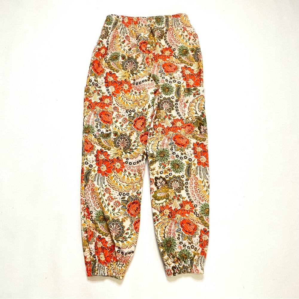 Urban Outfitters floral retro corduroy cargo joggers XS - Picture 5 of 13